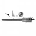 Stainless Steel Polished Finished 32 Tilt Manual Steering Column W 9 Hole Wheel Adapter No Key 