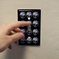 Alien Head In Space Plastic Wall Decor Toggle Light Switch Plate Cover