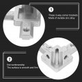 10 Sets Connecting Seat Aluminum Extrusion Bracket Right Angle Connector Interior Corner 3- Way Kit Cupboard Fish Tank