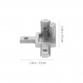 10 Sets Connecting Seat Aluminum Extrusion Bracket Right Angle Connector Interior Corner 3- Way Kit Cupboard Fish Tank