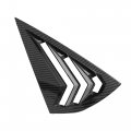 Motoforti Rear Window Louvers Vent Cover Sun Shade Air Scoop Shades Panel Exterior Trim Ford For Mustang Mach-e 2021-2022 Abs 