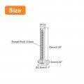 Uxcell M1 4-0 3 X 10mm 50pcs Flat Round Head Screws 304 Stainless Steel Phillips Drive Machine Hardware Fastener For Furniture