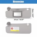 Uxcell Pair Sun Visor Replacement For Chevrolet Sonic 2012-2016 Left Driver Right Passenger Sides W Mirror Sunvisor No 95327509