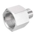 Pipe Fitting Reducer Adapter 1 4 Npt Male To M20x1 5 Female Stainless Steel For Water Oil Air Pressure Gauge 