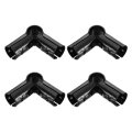 4 Pcs 90 Degree Structural Pipe Connector 1-1 8 3-way Metal Connectors Corner Fittings End Rails Clamp With Screws For Diy 