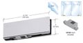 Ph11dbs Brushed Stainless Bottom Door Patch With 1nt302 Insert For 3 8 Or 1 Monolithic Tempered Glass 2 9 16 In Pivot Setback 