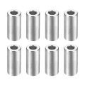 8pcs Aluminum Spacer 1 2 Od X 4 Id 1-1 8 Length Screw Standoff Bushing Plain Finish Unthreaded Round Metal For Screws Bolts And 