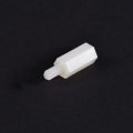 Uxcell M3x8mm 6mm Male-female Hex Nylon Pcb Motherboard Spacer Standoff For Fpv Drone Quadcopter Computer Circuit Board White