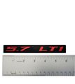 5 7 Lt1 Red On Black Highly Polished Real Aluminum Emblem