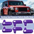 X Autohaux Hardtop Roof Removal Switch Handle Cover For Jeep Wrangler Jl Jlu 2018-2023 Freedom Panel Latch Decoration Interior