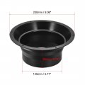 Uxcell Black Duct Connector Cone Flange Abs Plastic Air Outlet Inlet Hose Pipe Adaptor For 5 91inch Dia