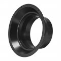 Uxcell Black Duct Connector Cone Flange Abs Plastic Air Outlet Inlet Hose Pipe Adaptor For 5 91inch Dia