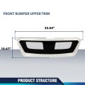 Front Grille Grill Sporty Mesh For Suabru Impreza Wrx 2012-2014 Fit Subaru Xv Crosstrek 2013-2014 J1010fj000 Satin White Pearl