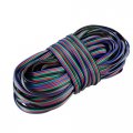 Rgb Wire 22awg 4 Pin Color Extension Cable Line For Led Strip 5050 3528 Cord 66ft 20m 