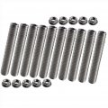 Dewhel 10pcs Stainless Exhaust Manifold Stud Kit Manifolds Super Duty For Ford 6 8 Liter V10 One Side 