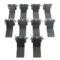 Qty 10 Steel Strap Style Long Leaf Hinge With Grease Zerk Fitting Weld-on Heavy Duty Greaseable Trailer Truck Body Gate Door 