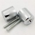 Hongk- Sun Style Motorbike Hand Bar Ends Compatible With Suzuki Gsxr 600 750 1000 1100 Hayabusa Gsx1300 R 1999-2012 Chrome