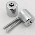 Hongk- Sun Style Motorbike Hand Bar Ends Compatible With Suzuki Gsxr 600 750 1000 1100 Hayabusa Gsx1300 R 1999-2012 Chrome