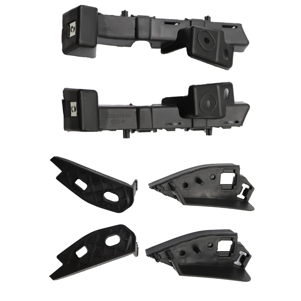 Front Bumper Bracket Beam Support For Chevrolet Malibu 2016 2018 6 Piece Set Retainer Brackets