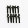 20pc Extended Black Lug Bolts 14x1 5 40mm Shank Length Cone Conical Seat For Audi Tt A3 A4 S4 A5 S5 A6 S6 A7 S7 A8 S8 B5 B6 B7