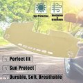 X Autohaux Car Dashboard Cover Beige Polyester Non-slip Mat Protector Carpet Sun Proof For Toyota Camry 2007-2011