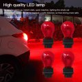 4-pack Red 3157 Bright Light Bulbs Car Auto Signal Turn Backup S8 Miniature Lamp 3157x 3057klcp 3757ak 3047ll