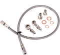 Turbo Oil Feed Line For Subaru Wrx Td04 Td05 Td06 M10x1 5 Mm 100cm Braided Steel Teflon With Banjo Bolt Kit 
