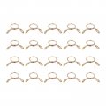 Uxcell Fuel Line Hose Clips 20pcs 8mm Id Fit 9-9 5mm Od 65mn Steel Water Pipe Air Tubing Spring Clamps For Motorcycle Scooter