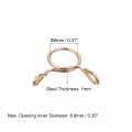 Uxcell Fuel Line Hose Clips 20pcs 8mm Id Fit 9-9 5mm Od 65mn Steel Water Pipe Air Tubing Spring Clamps For Motorcycle Scooter