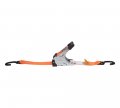 Orange Auto Retract Ratchet Straps 2 Pack In X 10 Ft Retractable Tie Downs With Zinc Coated S Hooks For Motorcycles Atvs Bikes 