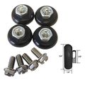 4-pack Sliding Shower Door And Tub Rollers 3 4 Inch Roller Diameter For The Replacement Of Glass Runners Wheels Ultra Quiet 
