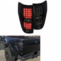 Waltyotur Driver Passenger Side Black Housing Smoke Lens Tail Lamps Light Replacement For 2009-2014 F150 Pickup