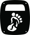 Jeeptails Bigfoot Stomp Foot Tail Lamp Light Covers For Jeep Cj Or Yj And Tj Wranglers Black Set Of 2 