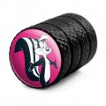 Looney Tunes Pepe Le Pew Tire Rim Wheel Aluminum Valve Stem Caps