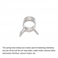 Uxcell 10pcs 9mm Spring Band Type Action Fuel Silicone Vacuum Hose Pipe Clamp Low Pressure Air Clip Nickel Plated