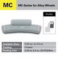 Ckauto Mc-series Coated 1 5oz Lead Clip On Wheel Weights 25pcs Box