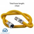 Supplying Demand 203-3132 3 Feet Clothes Dryer Gas Connector 1 2 Inch Od