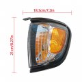 Labwork Replacement For 2001-2004 Tacoma Parking Side Marker Light Assembly Pair Driver And Passenger Side Black