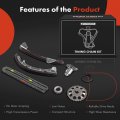 A-premium 6pcs Engine Timing Chain Kit W Sprocket Fits Dohc 4cyl 1 8l 1zz-fe Compatible With Chevrolet Prizm Pontiac Vibe 03-08