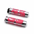 Smt-chrome Pink Flame Hand Grip Compatible With Road Star Silverado Mmltd Vstar 650 1100 Classic B00xm7j7r0