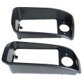 Black Headlight Bezels Passenger Driver Replacement For Club Car Ds Golf Cart 1993-up
