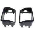 Black Headlight Bezels Passenger Driver Replacement For Club Car Ds Golf Cart 1993-up