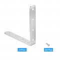 Uxcell L Shelf Bracket 3set 6 X 3inch Silver Stainless Steel Floating Shelves Brackets 90 Degree Angle Corner Brace For