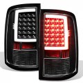 Akkon For 2009-2018 Dodge Ram 1500 10-18 2500 3500 Black Led Tube Tail Lights Lamps Pair Driver Passenger Side 