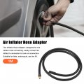 X Autohaux 1m Threaded Tire Inflator Extension Hose Chuck Adapter Air Pump Tube Valve Connection Pipe For Car Truck Bike Mtb