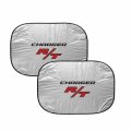 Ipick Image For Dodge Charger R T Logo Universal Fit Dual Panels 2 Of 28 W X 24 L Easy Folding Windshield Sun Shade