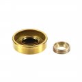 Uxcell Mirror Screws Decorative Cap Fasteners Cover Nails Electroplated Wire Drawing Golden 19mm 0 75 4pcs