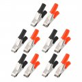 Uxcell 10a Clips Alligator Clamps Terminal Test Electrical Crocodile Clamp 10pcs 