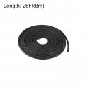 Uxcell Foam Rubber Weather Seal Strip 2mm 5 64 Diameter 8 Meters 26 25ft Long Round Epdm For Diy Gasket Warehouse Pads Tubing