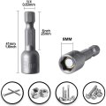 10 Pieces Magnetic Socket Adapter 8mm Fixinus 1 4 Hex Drill Bit Nut Driver Set Wrench Extension For Power Tools 42mm Length